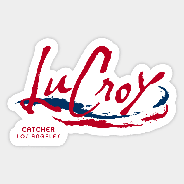 Lucroy Seltzer (Red on Light) Sticker by alanduda